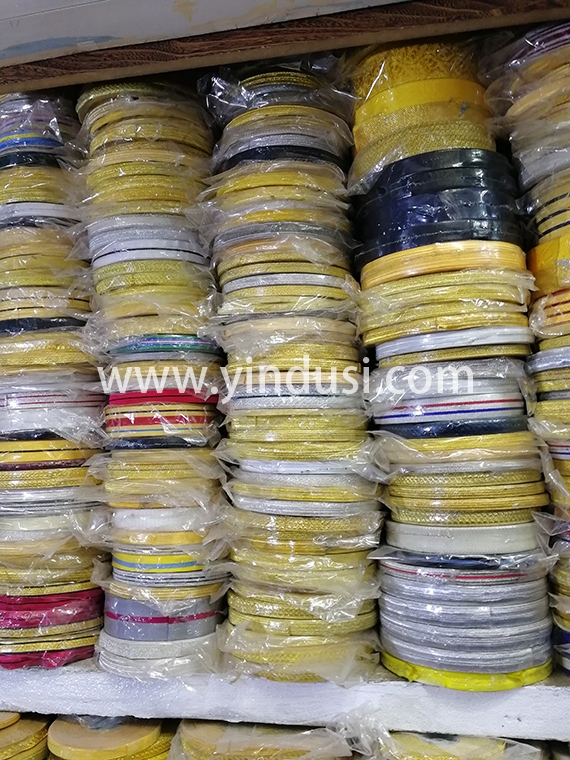 专业定制印度丝金属织带高端服装辅料织带定做-印度丝徽章金属丝织带