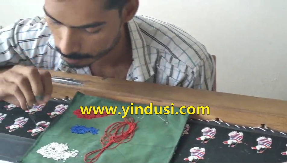 印度丝手工刺绣胸针定制名族风民谣吉他时尚胸针做工超复杂