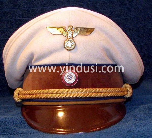 二战德军军帽系列，印度丝徽章工厂承接二战德国军帽定制加工。