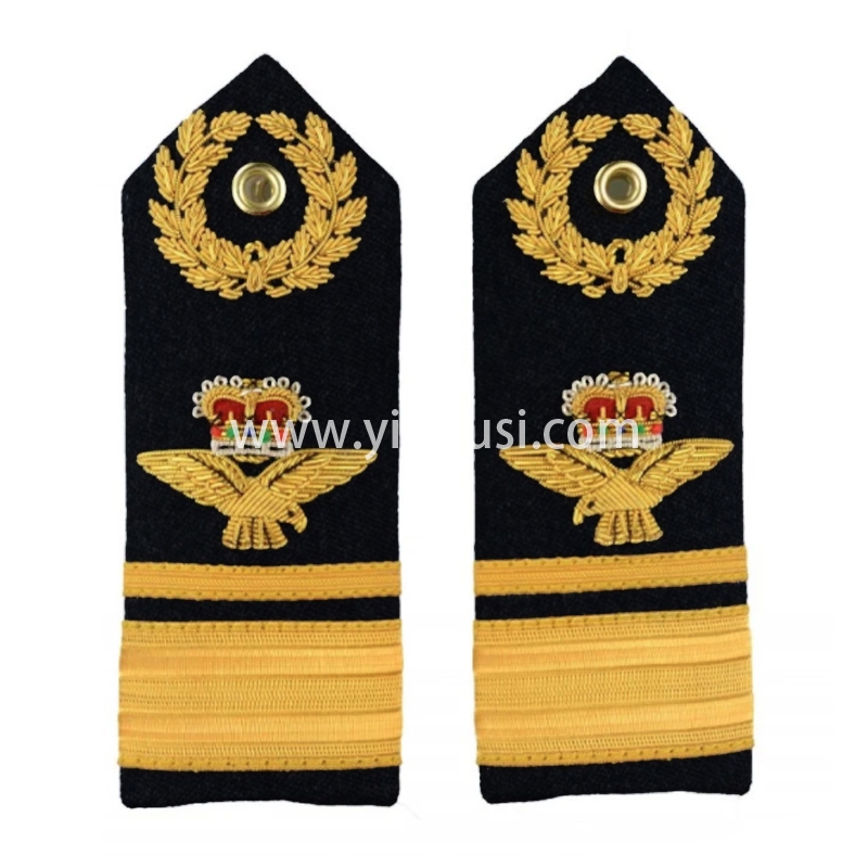 印度丝手工刺绣金属丝肩章定制二战德国空军准将肩章皇家空军团皇家空军徽章