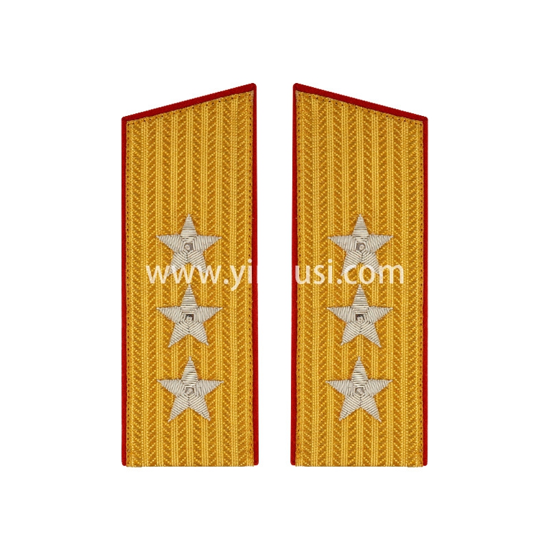苏联元帅大将套装肩章领章印度丝金销绣红边55式常服五星徽章松枝纪念章